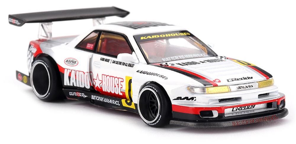 Колекционерски модел Mini GT Състезателни: Автомобили - Nissan Silvia S13-R Circuit Spec V1, 1991