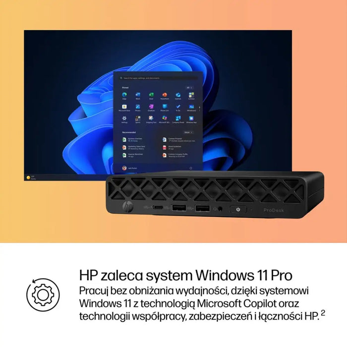 Мини компютър HP ProDesk 4 G1i с изкуствен интелект Intel