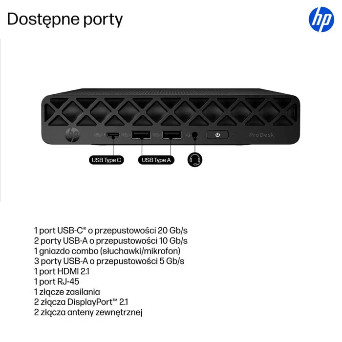 Мини компютър HP ProDesk 4 G1i с изкуствен интелект Intel