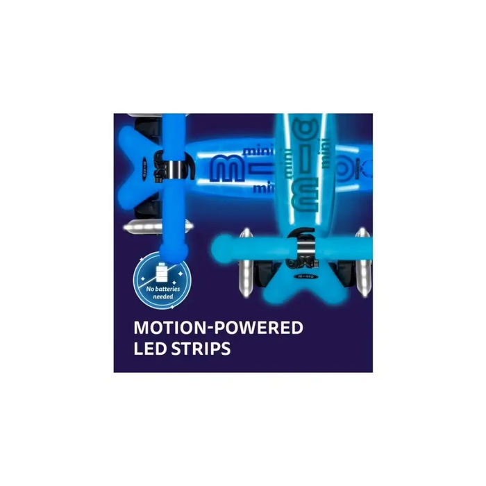 Mini Micro Deluxe Glow LED Plus Glacier Aqua скутер