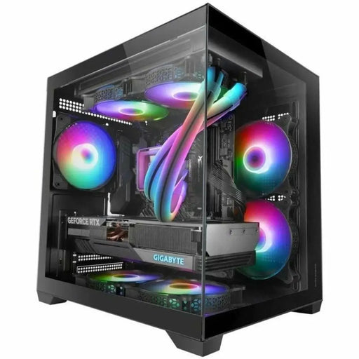 мини висока кутия ATX / ITX Mars Gaming MCVIEW2 Черен
