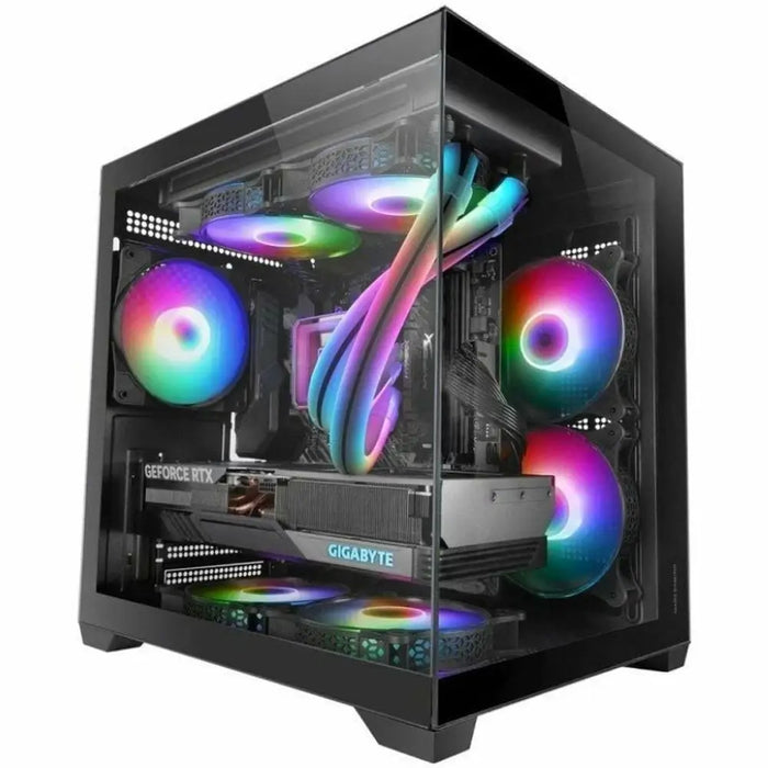 мини висока кутия ATX / ITX Mars Gaming MCVIEW2 Черен