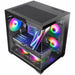 мини висока кутия ATX / ITX Mars Gaming MCVIEW2 Черен