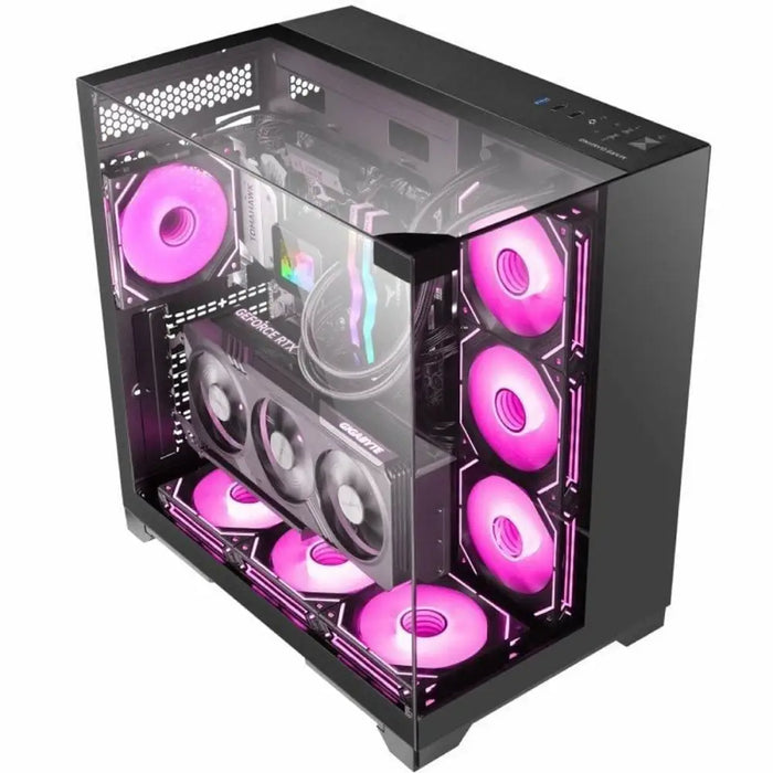 мини висока кутия ATX / ITX Mars Gaming MCVISION Черен
