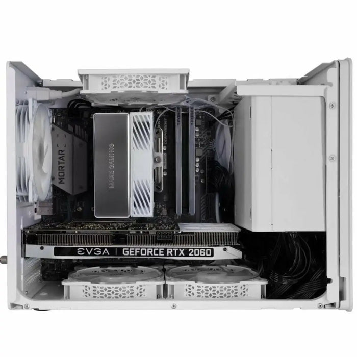 мини висока кутия ATX / ITX Mars Gaming MCXPROW Бял