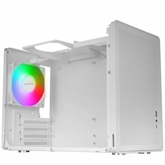 мини висока кутия ATX / ITX Mars Gaming MCXPSW Бял