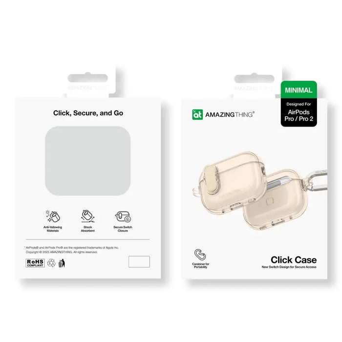 Минимален калъф AmazingThing за AirPods Pro 2 Desert