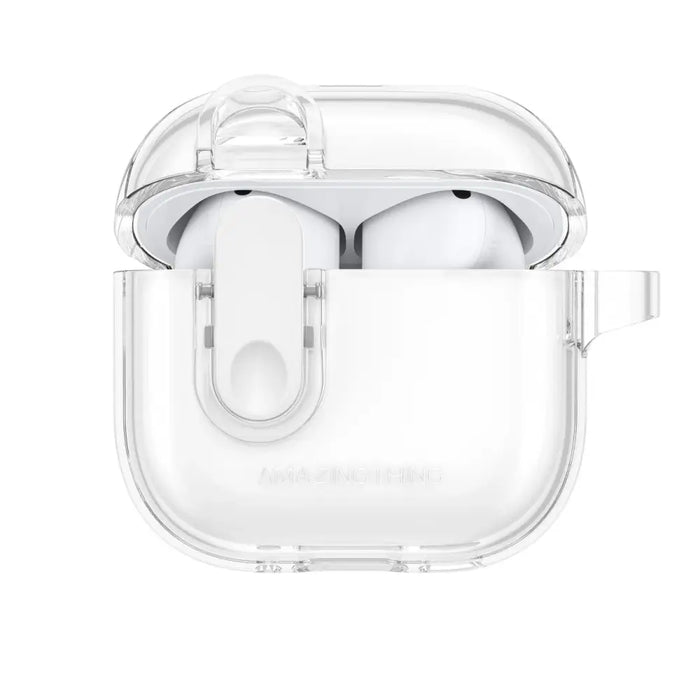 Минимален калъф AmazingThing за AirPods 4 - Прозрачен