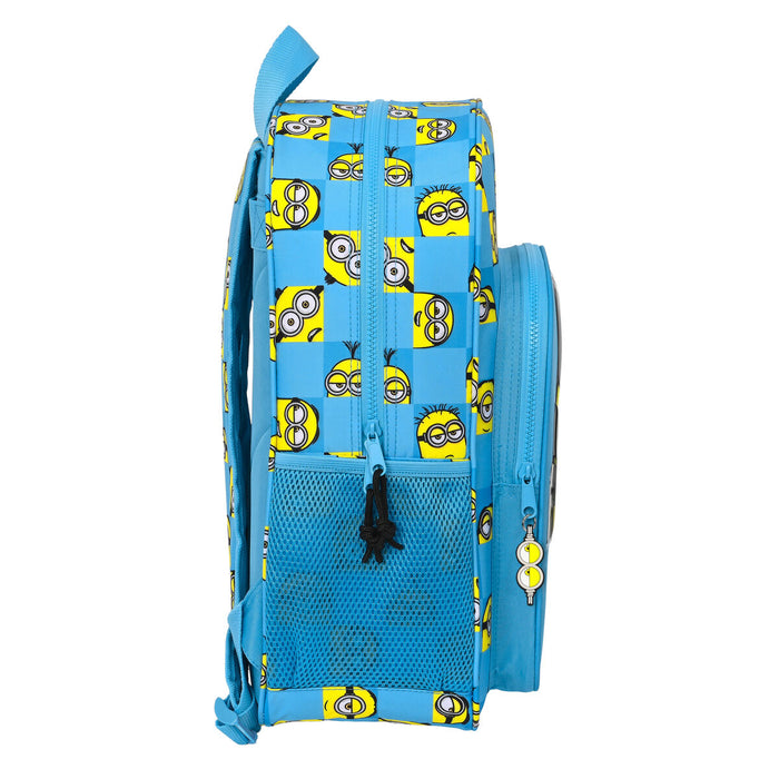 Училищна чанта Minions Minionstatic Син 33 x 42 x 14 cm