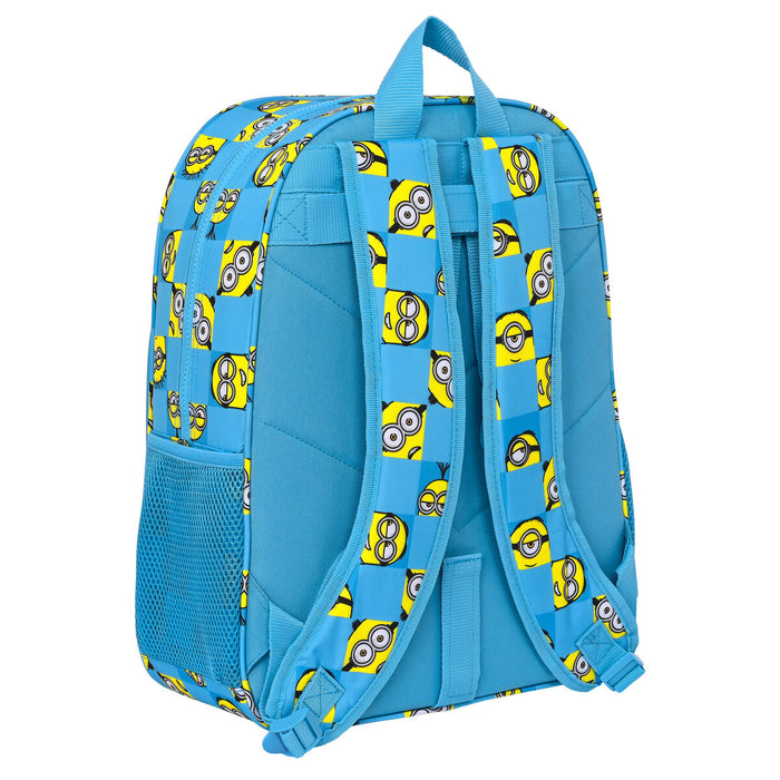 Училищна чанта Minions Minionstatic Син 33 x 42 x 14 cm