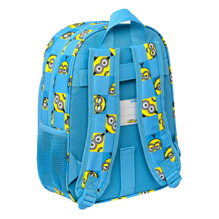 Училищна чанта Minions Minionstatic Син 26 x 34 x 11 cm