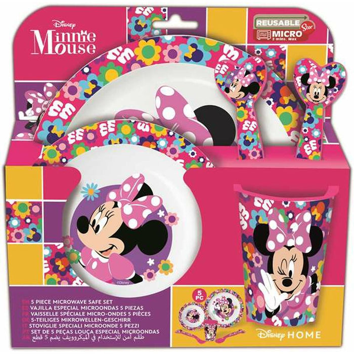 Детски комплект съдове Minnie Mouse Minnie Bold Florals 5 Части