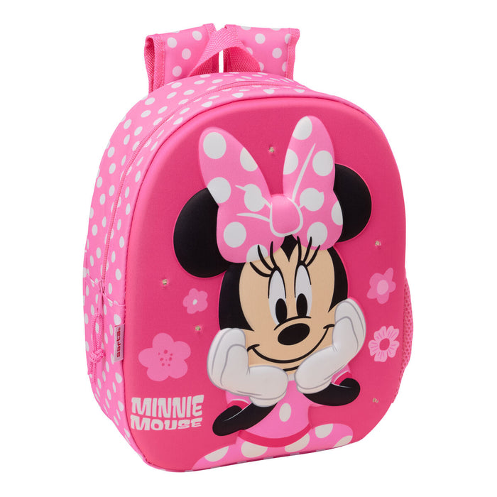 Училищна чанта Minnie Mouse Розов 27 x 33 x 10 cm