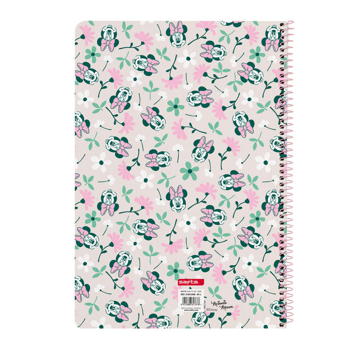 Папка с пръстени Minnie Mouse Minty Розов A4 21.5 x 31 x 1 cm