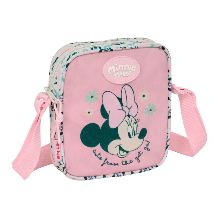 Чанта за Рамо Minnie Mouse Minty Розов 16 x 18 x 4 cm