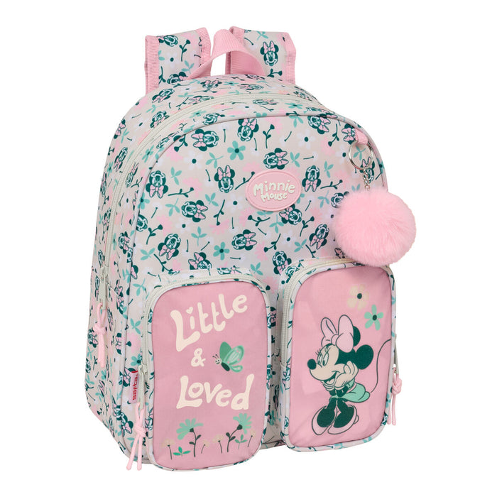 Училищна чанта Minnie Mouse Minty Розов 28 x 34 x 10 cm