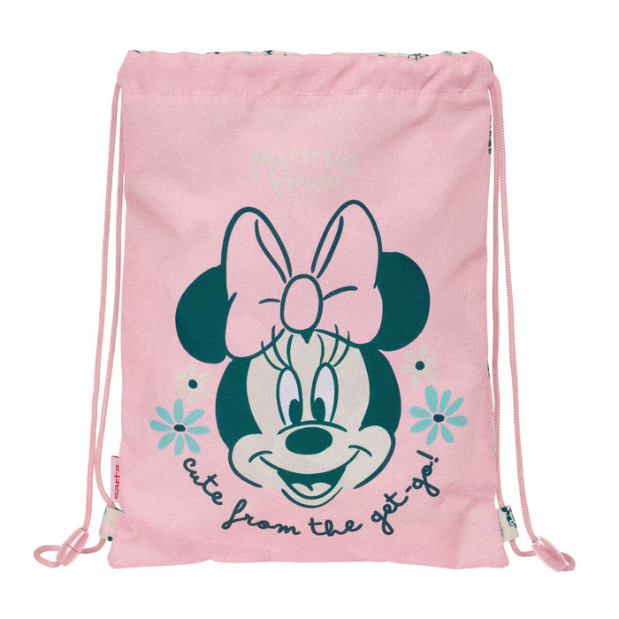 Раница с връвка Minnie Mouse Minty Розов 26 x 34 x 1 cm