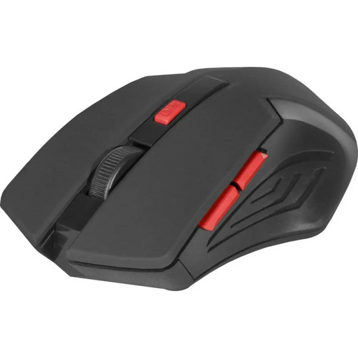 МИШКА DEFENDER ACCURA MM-275 RF BLACK & RED ОПТИЧНА 1600DPI