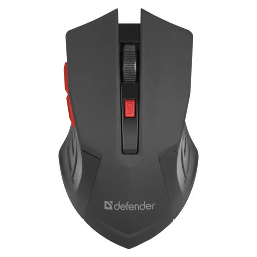 МИШКА DEFENDER ACCURA MM-275 RF BLACK & RED ОПТИЧНА 1600DPI