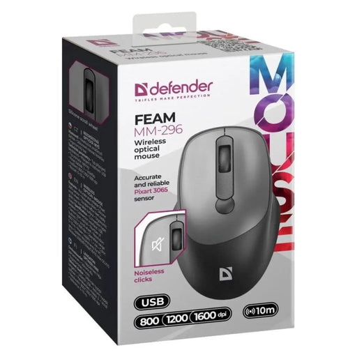 МИШКА DEFENDER FEAM MM-296 RF SILENT GREY
