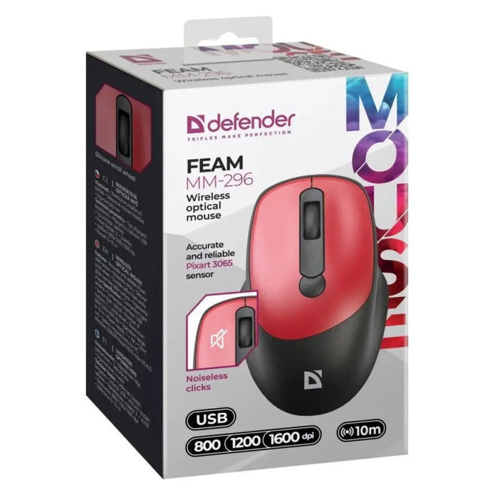 МИШКА DEFENDER FEAM MM-296 RF SILENT RED