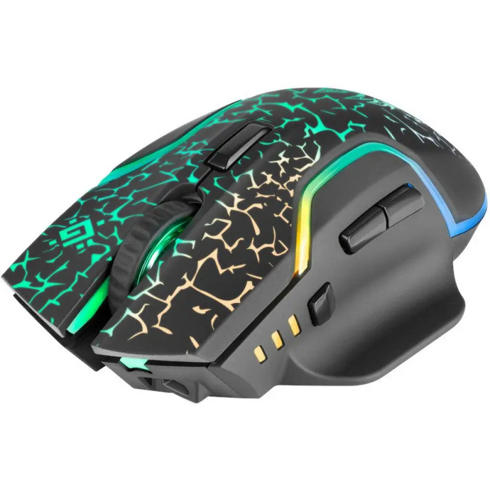 МИШКА DEFENDER GM-067 ONESHOT OPTIC RF RGB 3200dpi 7P