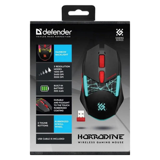 МИШКА DEFENDER GM-126 TISA RF + BT OPTIC 1600dpi 6P ЧЕРНА