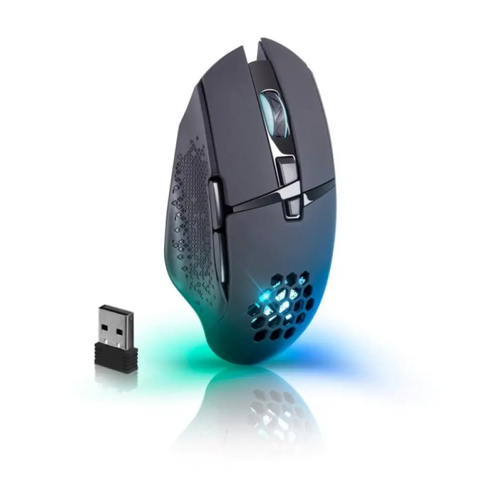 МИШКА DEFENDER GM-514 GLORY OPTIC RF RGB 3200dpi 7P ЧЕРНА