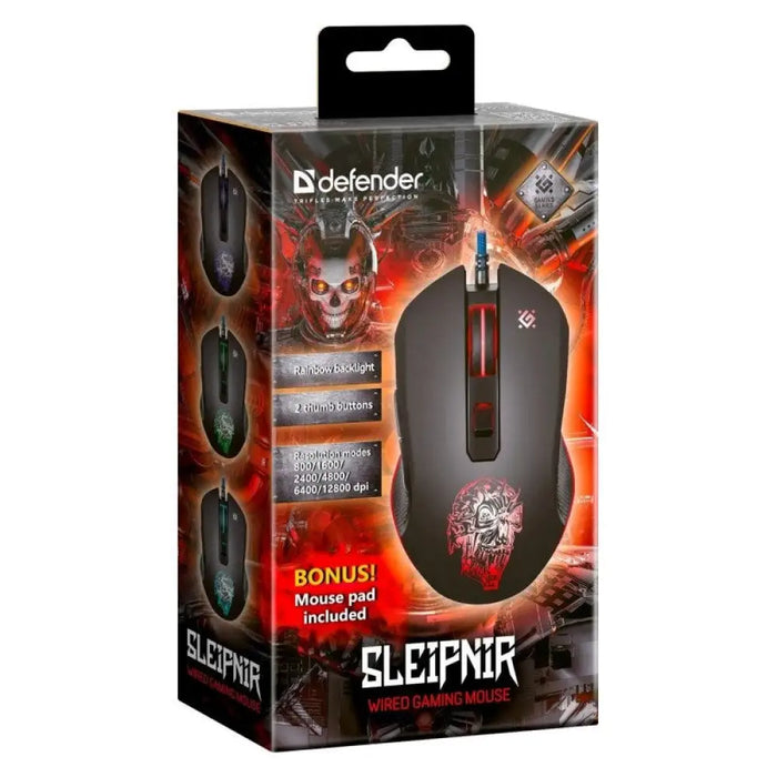 МИШКА DEFENDER GM-927 SLEIPNIR OPTIC 12800dpi 6P