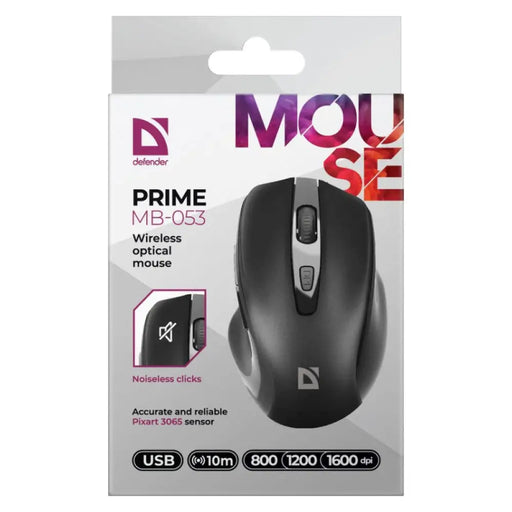 МИШКА DEFENDER PRIME MB-053 RF SILENT BLACK OPTICAL