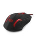 Мишка Esperanza EGM205R Черен Червен 2400 dpi