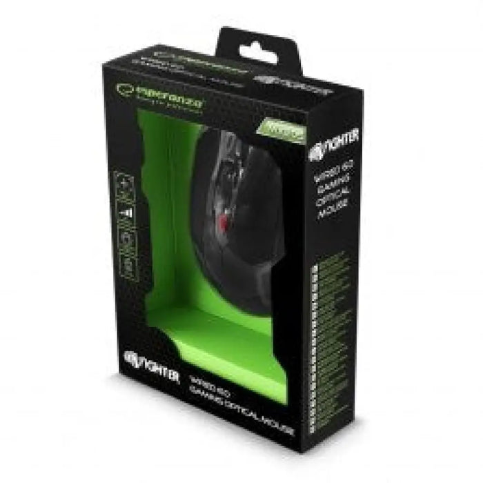 Мишка Esperanza EGM205R Черен Червен 2400 dpi