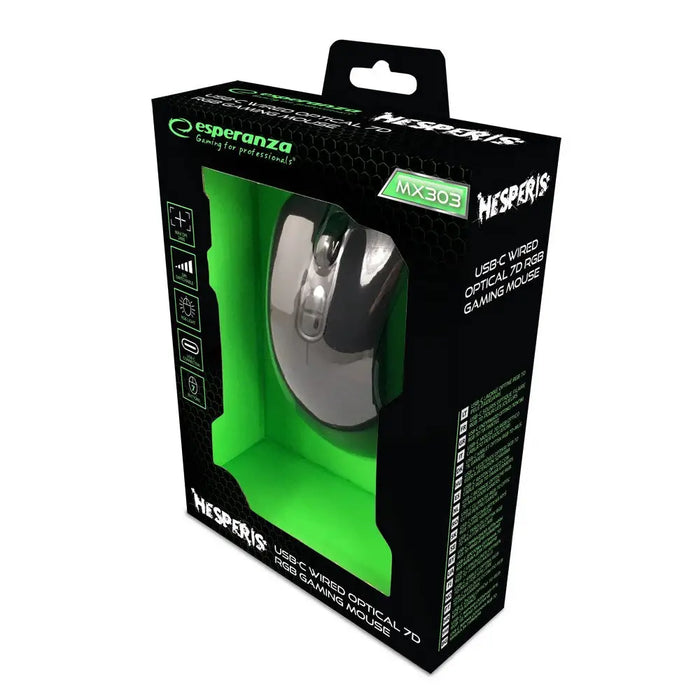 Мишка Esperanza EGM303 дясна USB Type-C оптична 2400 DPI