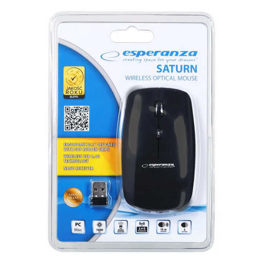 Мишка Esperanza EM120K RF безжична оптична 1600 DPI