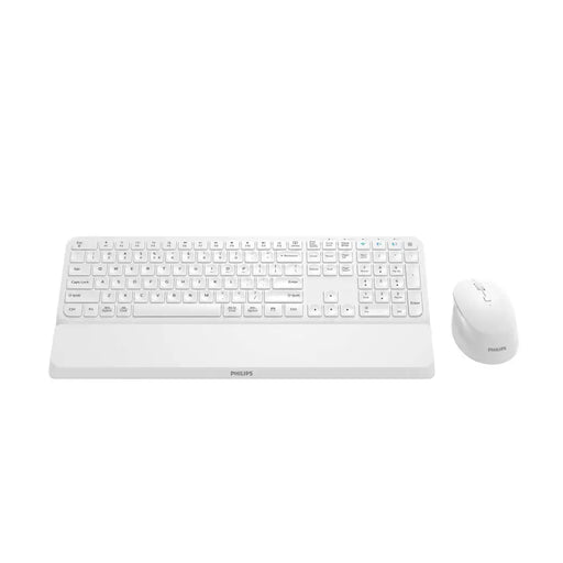 Мишка и клавиатура Philips SPT6607W/16 Бял QWERTY