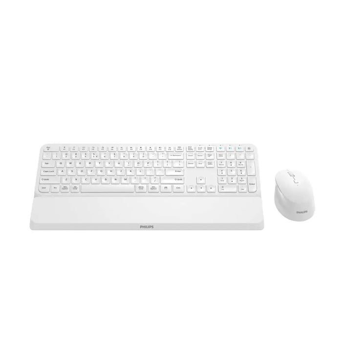 Мишка и клавиатура Philips SPT6607W/16 Бял QWERTY