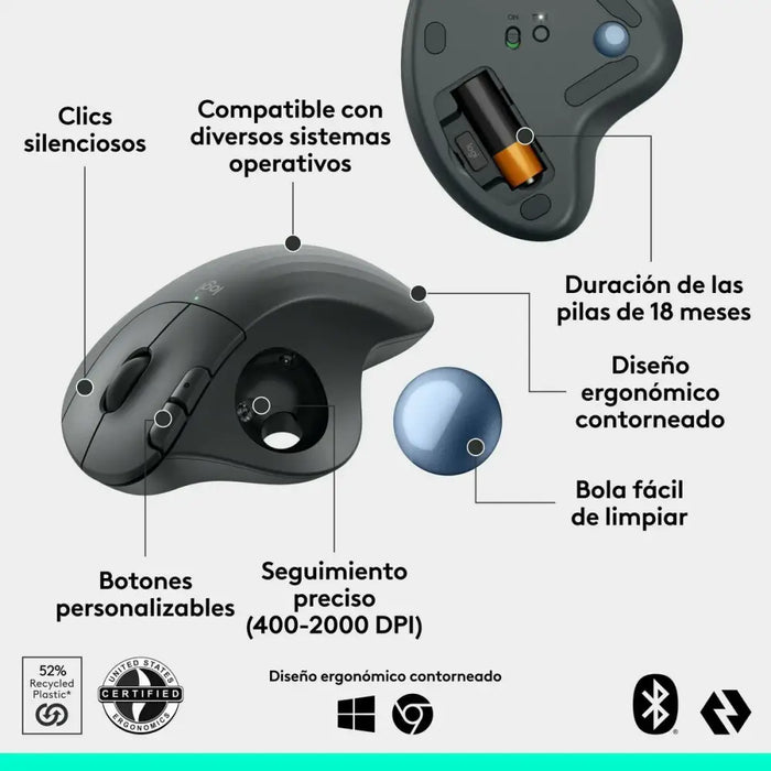 Мишка Logitech 910-007029 Син 2000 dpi