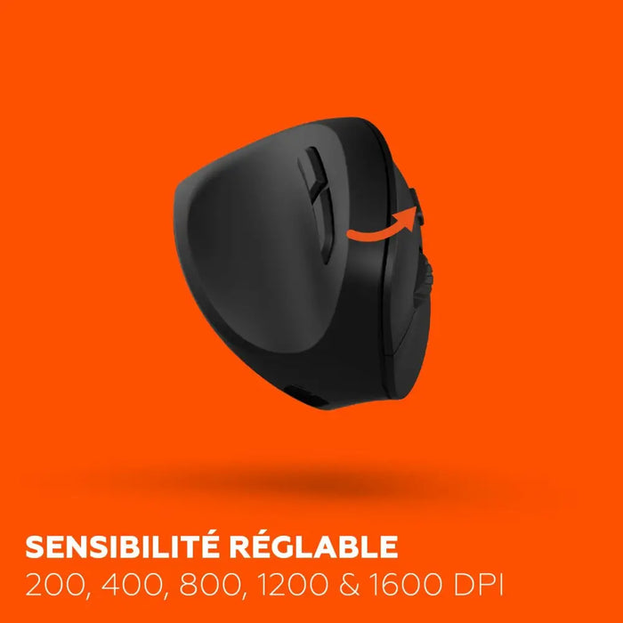 Мишка Mobility Lab ERGO M30W LEFT Черен Вертикално