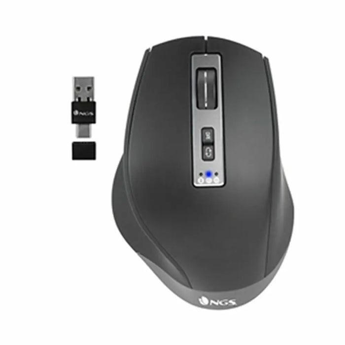 Мишка NGS BLUR-RB Черен 3200 DPI Безжичен
