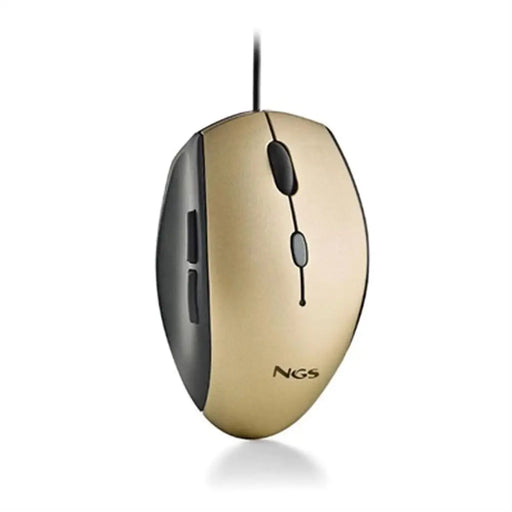 Мишка NGS MOTHGOLD 1600 dpi Златен (1 броя)