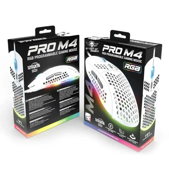 Мишка Spirit of Gamer Ratón Pro M4 Бял