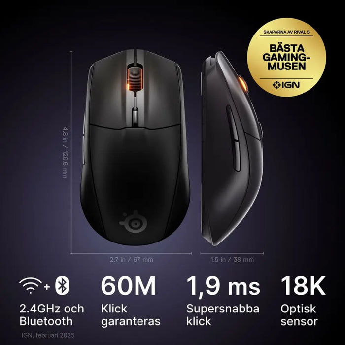Мишка SteelSeries 62523 Черен