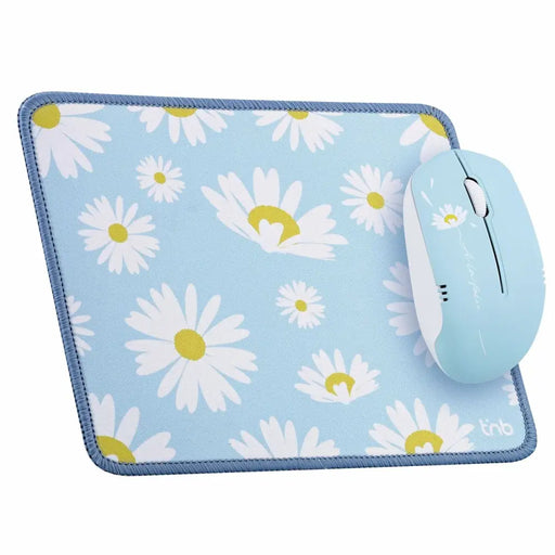 Мишка за Игра и Подложка T’NB DAISY Син