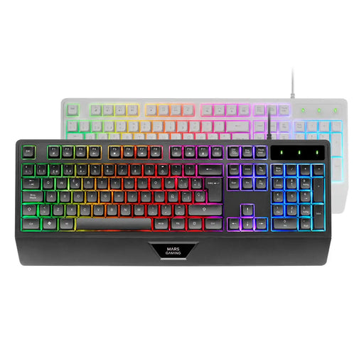 Мишка за игра Mars Gaming MK124ES Черен Испанска Qwerty
