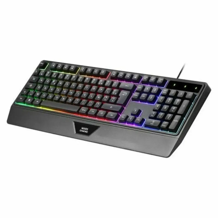 Мишка за игра Mars Gaming MK124ES Черен Испанска Qwerty