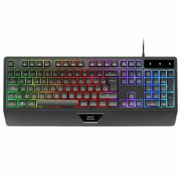 Мишка за игра Mars Gaming MK124ES Черен Испанска Qwerty