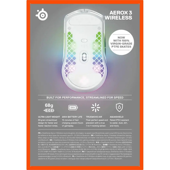 Мишка за игра SteelSeries Aerox 3 Wireless