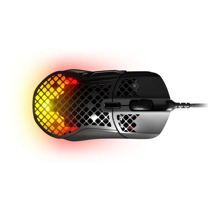 Мишка за игра SteelSeries Aerox 5 Игри Черен С кабел LED