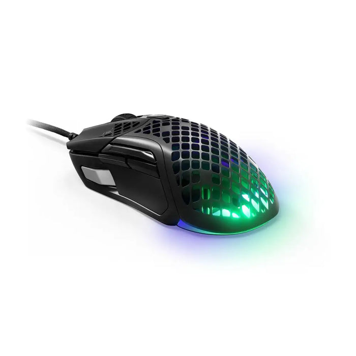 Мишка за игра SteelSeries Aerox 5 Игри Черен С кабел LED