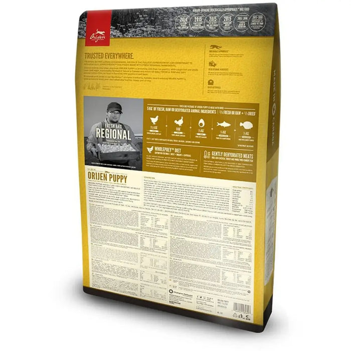 Мисля Orijen Кученце/Младши Пиле Турция Риба 6 Kg